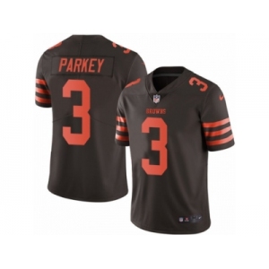Men's Nike Cleveland Browns #3 Cody Parkey Limited Brown Rush NFL Jersey
