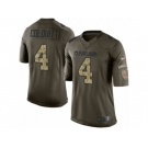 Men's Nike Cleveland Browns #4 Britton Colquitt Limited Green Salute to Service NFL Jersey