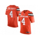 Men's Nike Cleveland Browns #4 Britton Colquitt Limited Orange Alternate NFL Jersey