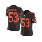 Men's Nike Cleveland Browns #53 Joe Schobert Limited Brown Rush NFL Jersey