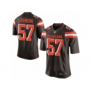 Men's Nike Cleveland Browns #57 Cam Johnson Limited Brown Team Color NFL Jersey