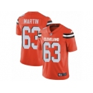 Men's Nike Cleveland Browns #63 Marcus Martin Vapor Untouchable Limited Orange Alternate NFL Jersey