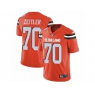 Men's Nike Cleveland Browns #70 Kevin Zeitler Vapor Untouchable Limited Orange Alternate NFL Jersey
