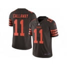 Nike Cleveland Browns #11 Antonio Callaway Brown Men Stitched NFL Limited Rush Jersey
