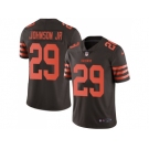 Nike Cleveland Browns #29 Duke Johnson Jr Brown MenStitched NFL Limited Rush Jersey