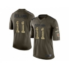 nike nfl jerseys cleveland browns #11 travis benjamin army green[nike Limited Salute To Service]