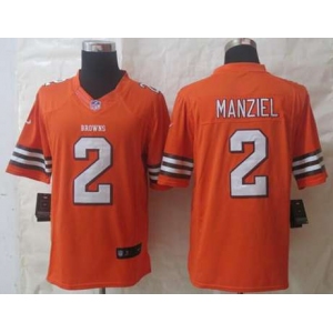 nike nfl jerseys cleveland browns #2 manziel orange[nike limited]