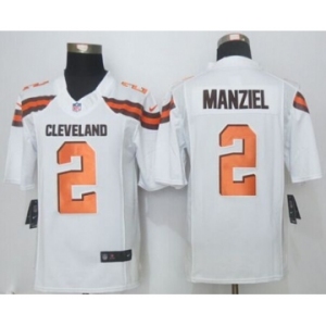 nike nfl jerseys cleveland browns #2 manziel white[nike limited][new style]