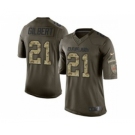 nike nfl jerseys cleveland browns #21 gilbert army green[nike Limited Salute To Service]