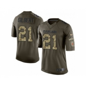 nike nfl jerseys cleveland browns #21 gilbert army green[nike Limited Salute To Service]