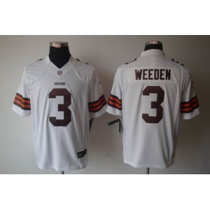 nike nfl jerseys cleveland browns #3 weeden white[nike limited]