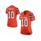 Women Nike Cleveland Browns #10 Sammie Coates Game Orange Alternate NFL Jersey