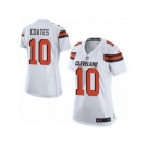 Women Nike Cleveland Browns #10 Sammie Coates Game White NFL Jersey