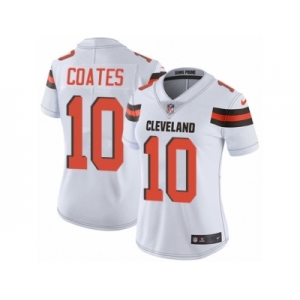 Women Nike Cleveland Browns #10 Sammie Coates White Vapor Untouchable Elite Player NFL Jersey