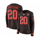 Women Nike Cleveland Browns #20 Briean Boddy-Calhoun Limited Brown Therma Long Sleeve NFL Jersey