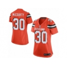 Women Nike Cleveland Browns #30 Jason McCourty Game Orange Alternate NFL Jersey