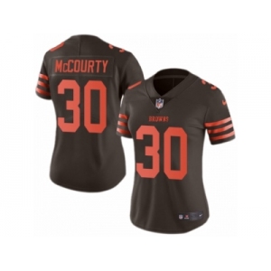Women Nike Cleveland Browns #30 Jason McCourty Limited Brown Rush Vapor Untouchable NFL Jersey