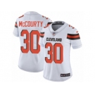 Women Nike Cleveland Browns #30 Jason McCourty White Vapor Untouchable Limited Player NFL Jersey