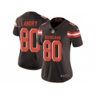 Women Nike Cleveland Browns #80 Jarvis Landry Brown Team Color Stitched NFL Vapor Untouchable Limited Jersey