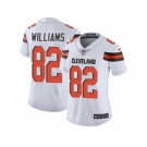 Women Nike Cleveland Browns #82 Kasen Williams White Vapor Untouchable Limited Player NFL Jersey