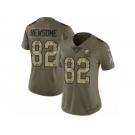 Women Nike Cleveland Browns #82 Ozzie Newsome Limited Olive Camo 2017 Salute to Service NFL Jersey