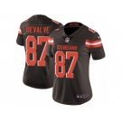 Women Nike Cleveland Browns #87 Seth DeValve Brown Team Color Vapor Untouchable Limited Player NFL Jersey