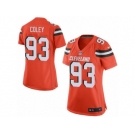 Women Nike Cleveland Browns #93 Trevon Coley Game Orange Alternate NFL Jersey