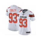 Women Nike Cleveland Browns #93 Trevon Coley White Vapor Untouchable Elite Player NFL Jersey