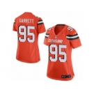 Women's Browns #95 Myles Garrett Orange Alternate Stitched NFL New Elite Jersey