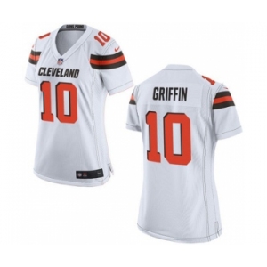 Women's Cleveland Browns #10 Robert Griffin III White Jersey