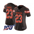 Women's Cleveland Browns #23 Damarious Randall Brown Team Color Vapor Untouchable Limited Player 100th Season Football Jersey