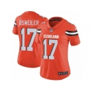 Women's Nike Cleveland Browns #17 Brock Osweiler Vapor Untouchable Limited Orange Alternate NFL Jersey