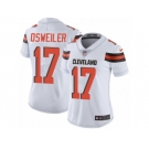 Women's Nike Cleveland Browns #17 Brock Osweiler Vapor Untouchable Limited White NFL Jersey