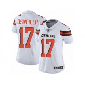 Women's Nike Cleveland Browns #17 Brock Osweiler Vapor Untouchable Limited White NFL Jersey