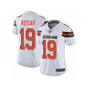 Women's Nike Cleveland Browns #19 Bernie Kosar Vapor Untouchable Limited White NFL Jersey