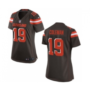 Women's Nike Cleveland Browns #19 Corey Coleman Brown Team Color NFL Jersey