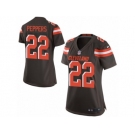 Women's Nike Cleveland Browns #22 Jabrill Peppers Game Brown Team Color NFL Jersey