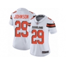 Women's Nike Cleveland Browns #29 Duke Johnson Vapor Untouchable Limited White NFL Jersey