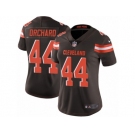 Women's Nike Cleveland Browns #44 Nate Orchard Limited Brown Team Color NFL Jersey