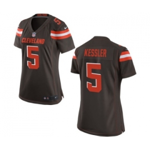Women's Nike Cleveland Browns #5 Cody Kessler Brown Team Color NFL Jersey