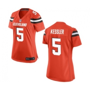 Women's Nike Cleveland Browns #5 Cody Kessler Orange Alternate NFL Jersey