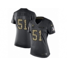 Women's Nike Cleveland Browns #51 Jamie Collins Limited Black 2016 Salute to Service NFL Jersey