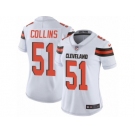 Women's Nike Cleveland Browns #51 Jamie Collins Vapor Untouchable Limited White NFL Jersey