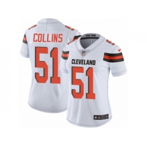 Women's Nike Cleveland Browns #51 Jamie Collins Vapor Untouchable Limited White NFL Jersey