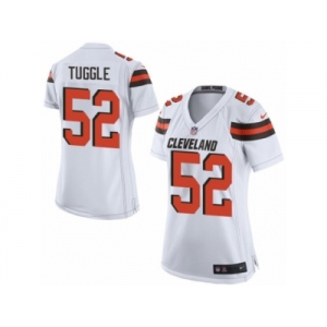 Women's Nike Cleveland Browns #52 Justin Tuggle Limited White NFL Jersey