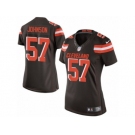 Women's Nike Cleveland Browns #57 Cam Johnson Limited Brown Team Color NFL Jersey