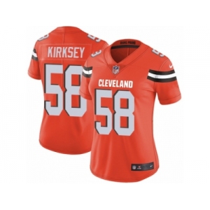 Women's Nike Cleveland Browns #58 Christian Kirksey Vapor Untouchable Limited Orange Alternate NFL Jersey