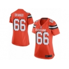 Women's Nike Cleveland Browns #66 Spencer Drango Limited Orange Alternate NFL Jersey