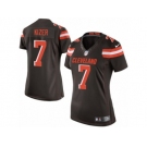 Women's Nike Cleveland Browns #7 DeShone Kizer Limited Brown Team Color NFL Jersey