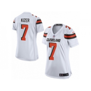 Women's Nike Cleveland Browns #7 DeShone Kizer Limited White NFL Jersey